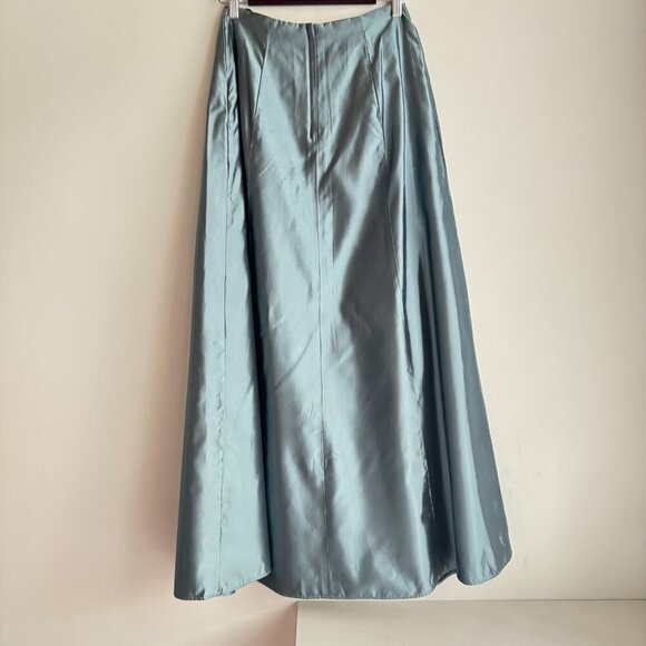Vintage Scott McClintock Iridescent Blue Maxi Prom Skirt NEW 8/Small - Picture 5 of 7